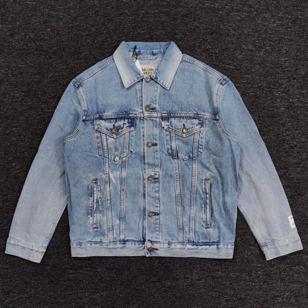 Gallery Dept Denim Jacket With Embroidered Letters On The Back