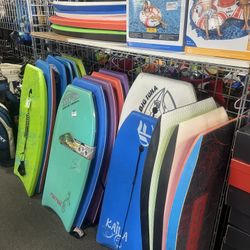 Large selection of used boogie boards