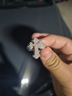 TraxNYC Diamond Cross Ring