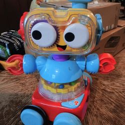 Fisher-Price 4-in-1 Learning Bot Interactive Toy Robot for Infants Toddlers and Preschool Kids