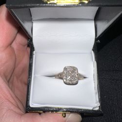 10K Solid Gold 1 Carat Natural Diamond Ring For Women