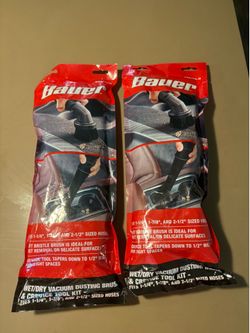 Bauer wet/dry vacuum dusting brush crevice tool kit 35 each