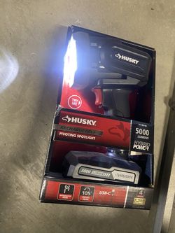 Husky Work Light Rechargeable Recargable 5000 Lumens LED 