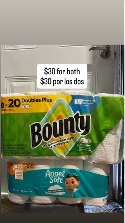 Bounty Paper Towels & Angel Soft Toilet Paper