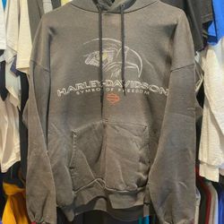 Vintage Harley Davidson Hoodie Sweatshirt L