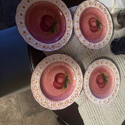 Vintage Hand Painted Plates