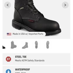 Red Wing Steel Toe Boots