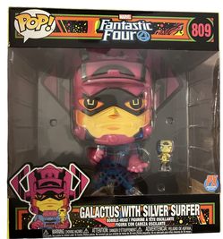 Funko Pop Marvel Galactus with Silver Surfer Black Light 10" Vinyl Figure