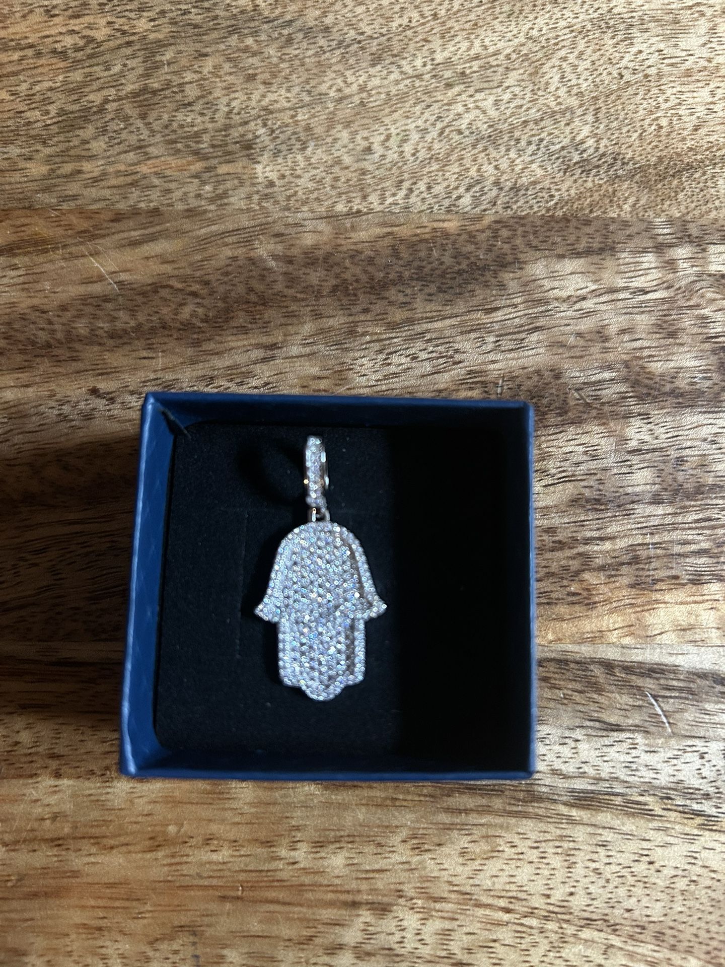 Hamas Pendant Vvs Moissanite Sterling Silver 