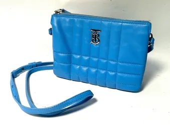 Burberry Lambskin Quilted Lola Double Pouch Crossbody! (WMP010475)