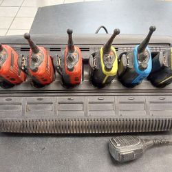 Motorola HT750  WalkieTalkies  and Charging Stand