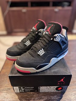 Air Jordan 4 Bred 2019 Size 9