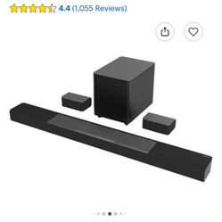 Vizio M512a-H6 5.1.2 Dolby Atmos/DTS-X Surround Sound w/ Wireless Subwoofer and Satellite Speakers