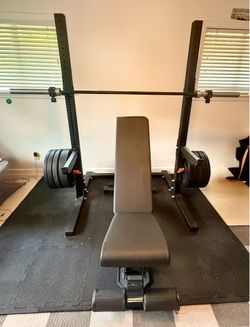 Rogue / REP Weight Set and Squat Rack