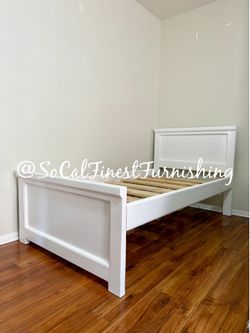 White twin bed frame - No mattress
