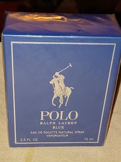 Ralph Lauren Polo Blue Men's Parfum 2.5 FL.OZ ORIGINAL FORMULA SEALED Bottle 