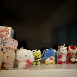 Sanrio and Universal Studios Plushies And Keychains 