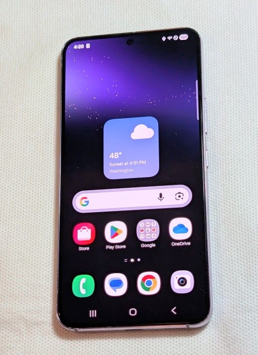 NICE Purple Samsung Galaxy S22 5G 128GB SPECTRUM MOBILE Cell Phone 