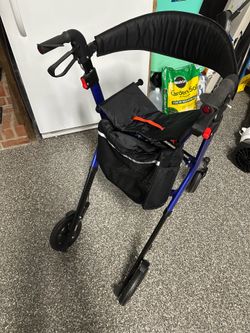 Walk Mate Rollator walker for seniors Taller 5.3-7ft (adjustable)