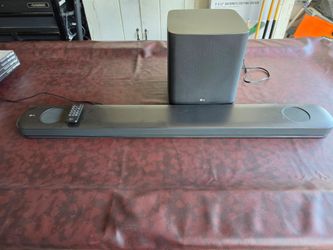 LG Soundbar with Wireless Subwoofer and Remote