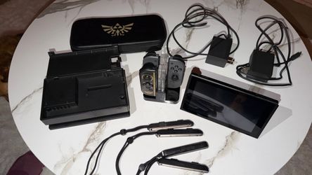 Nintendo Switch Bundle with Dock, Controllers, Charging Station & Zelda Case