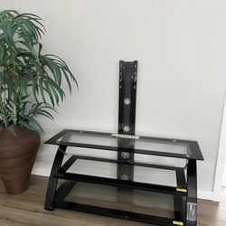 Tv Stand And Glass Desk
