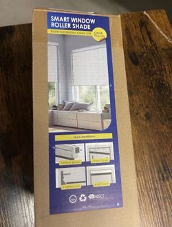 MANSNIX Smart Motorized Blinds With Remote, Cordless No-Drill