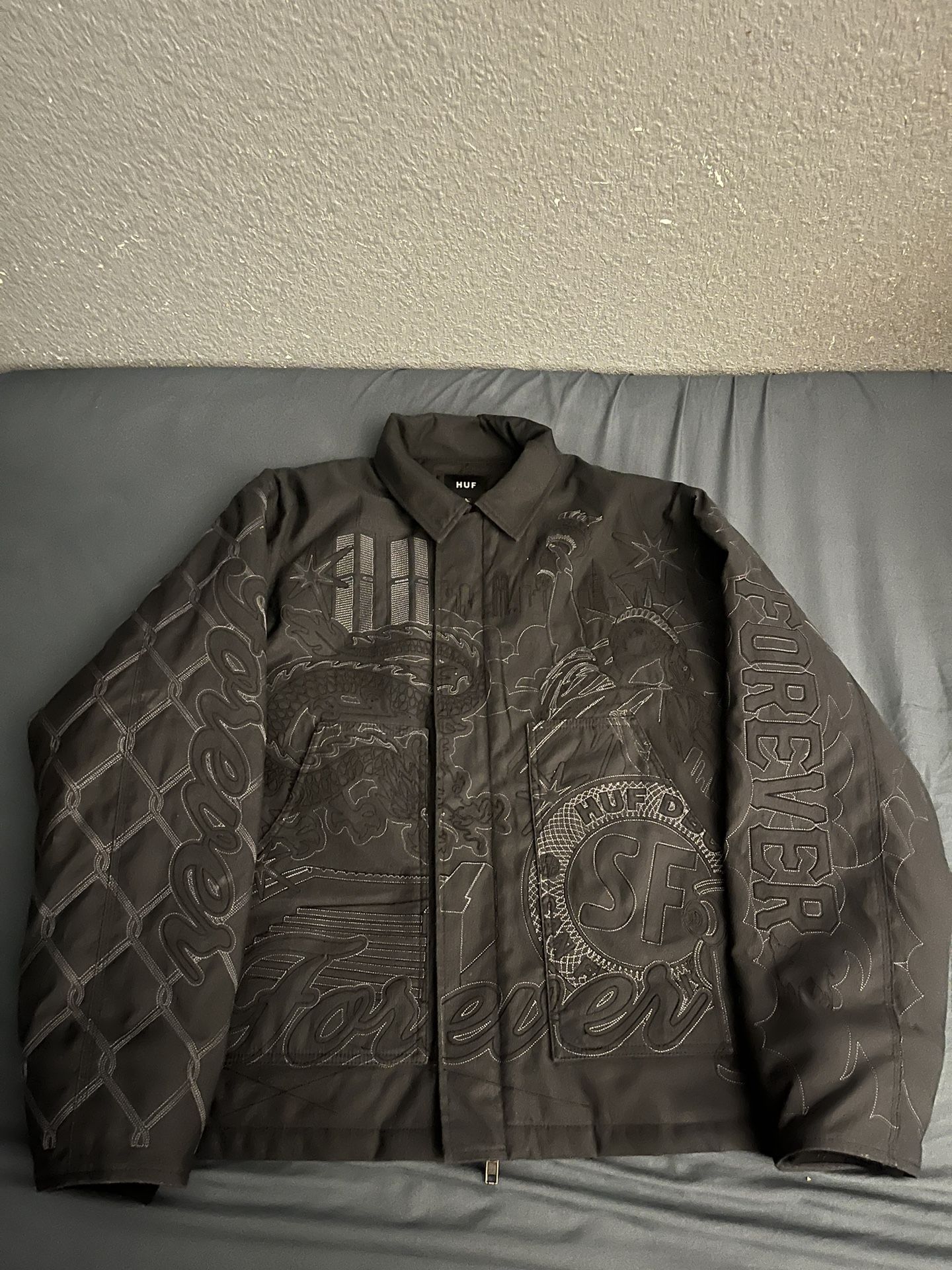 HUF 20th Embroidered Bomber Jacket. for Sale in Richmond, CA - OfferUp