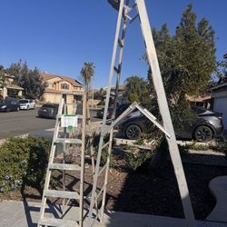 Aluminum Step Ladder 6’$25/10‘$50