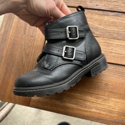 Black Toddler Combat Boots 