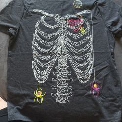 Cat & Jack glow in the dark halloween tshirt