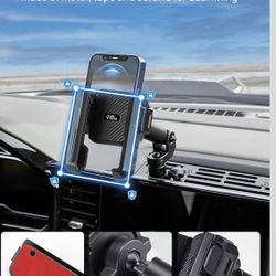 JOYTUTUS Metal Dash Mount Phone Holder Compatible with 2022+ Silverado & 2022+ Sierra with 13.4" Touchscreen | Custom Fit Phone Mount Expansion Platfo