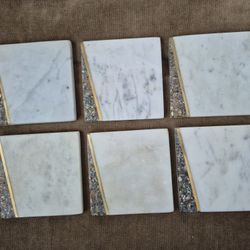 Marble Coaster Set (6)