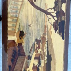 Unique Wood Inlaid Picture