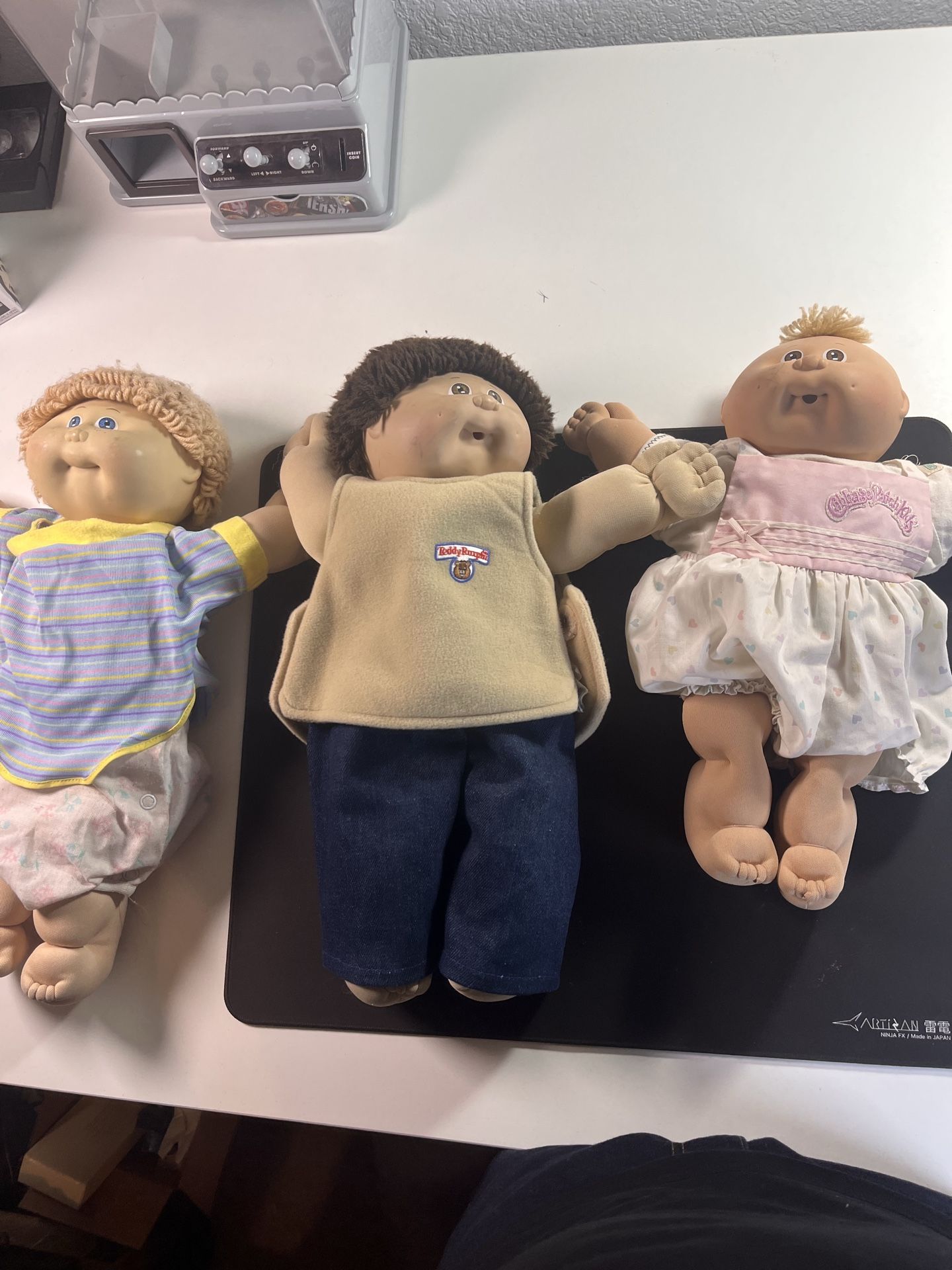 Vintage Cabbage Patch Dolls Lot Of 3 80s