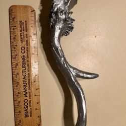 Real Antler, Spray, Paint, And Silver For Christmas.