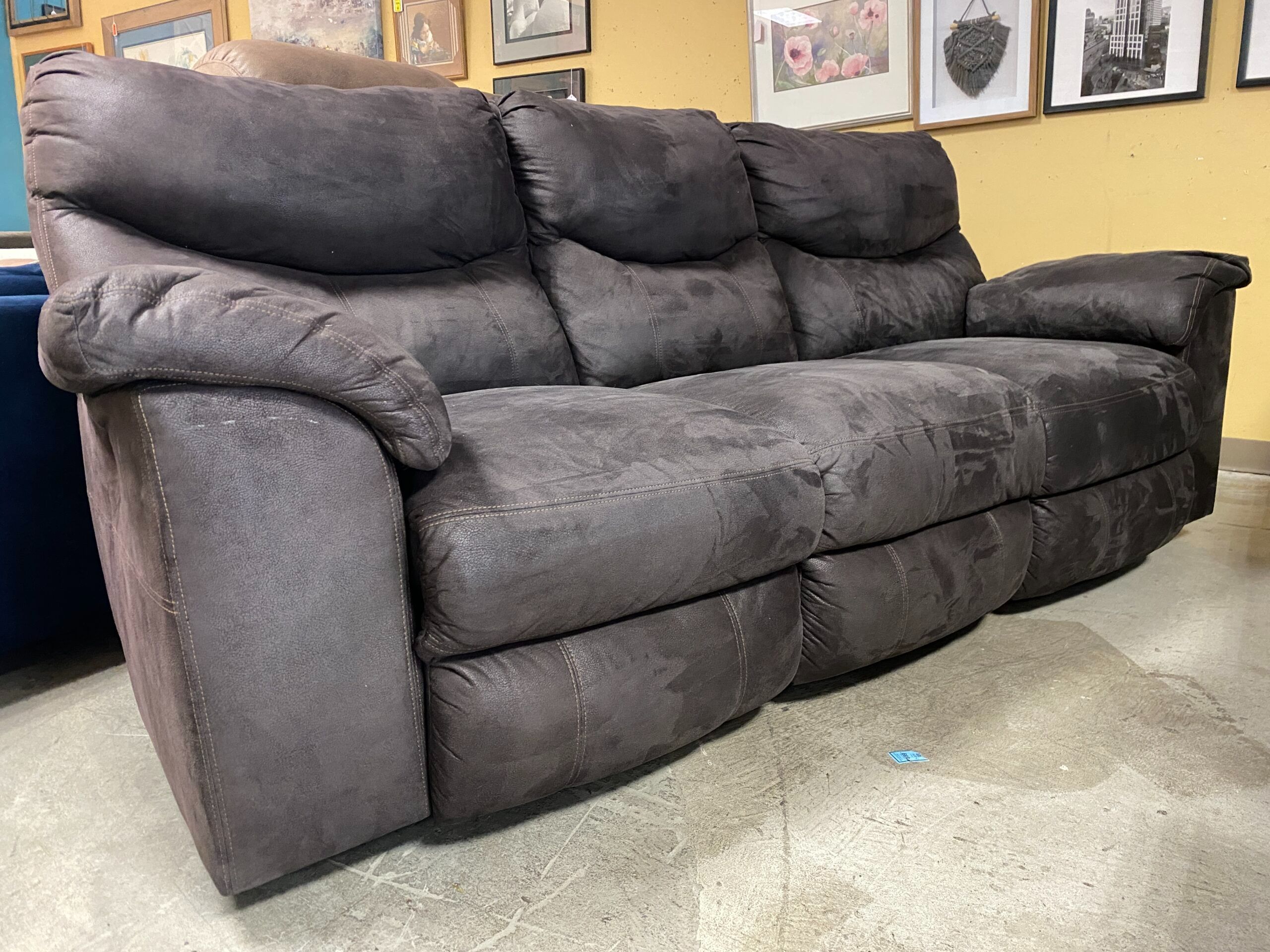 Chocolate Electric Reclining Sofa