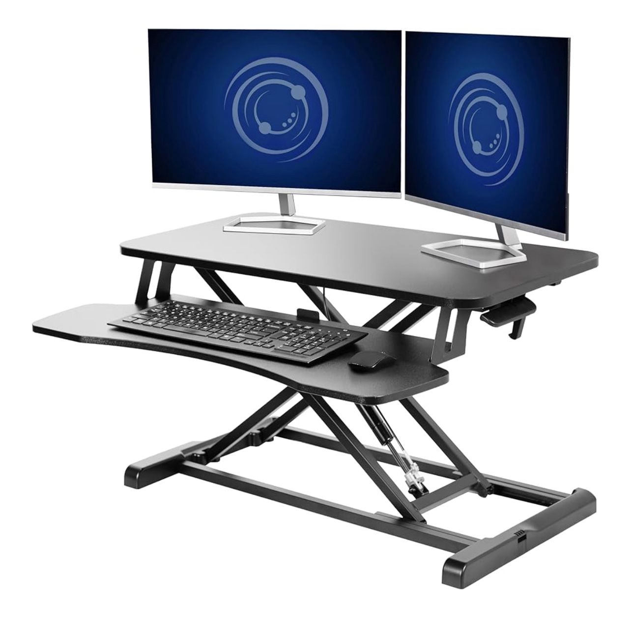 NEW - Dual Screen Adjustable Desk Riser- Sit/ Stand desk