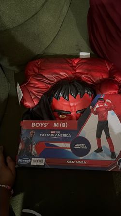 Red Hulk Boys Costume Size Medium (8)