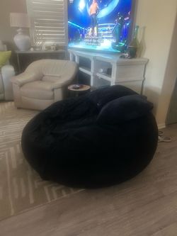 Giant black bean bag