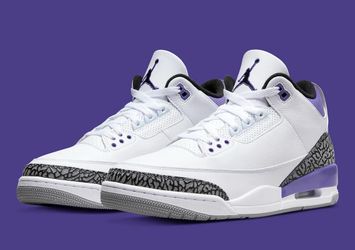 Like new Air Jordan 3 Retro Dark Iris (CT8532-105) - men’s size 10