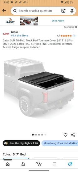 Gator Soft Tri-Fold Truck Bed Tonneau Cover