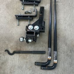 10k Used E2 Round Bar Weight Distribution Hitch With Sway 