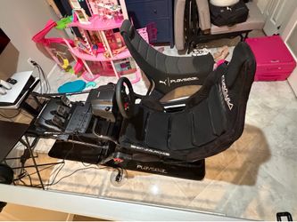 Racing simulator set up