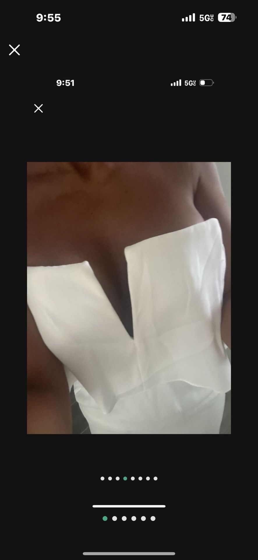 White Long Dress Size 2 bCBg