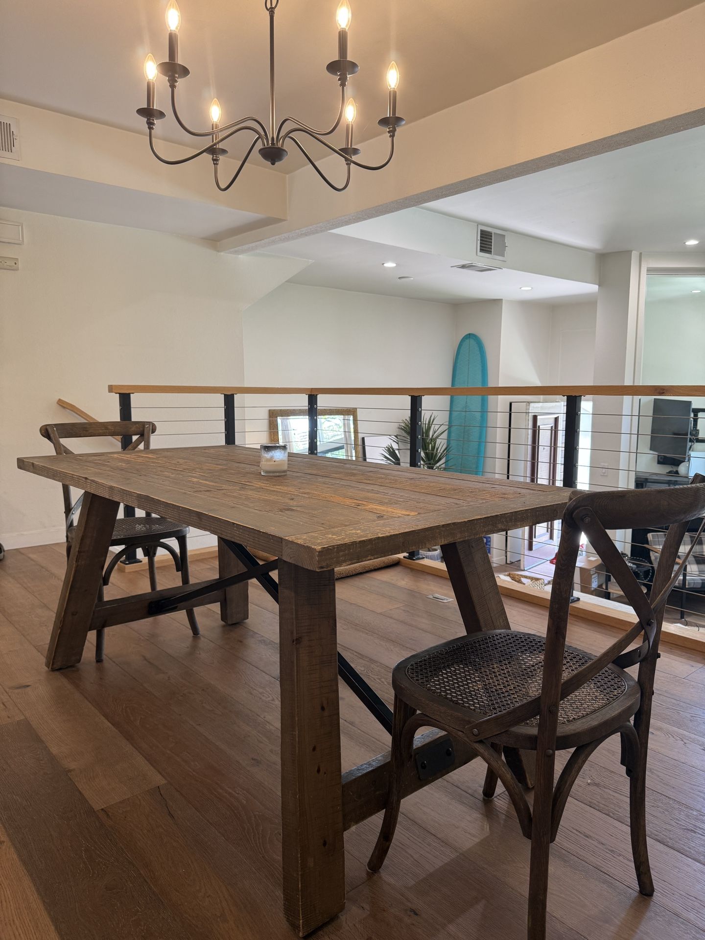 Restoration Hardware Farmhouse Dining Table + End Chairs