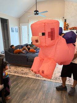 Minecraft Pig rider costume