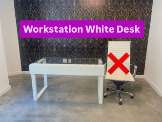 Workstation White Desk (1 Available)