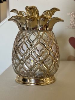Bath & Body Works Gold Pineapple Candle Holder