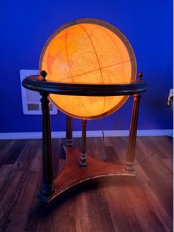 Vintage 16” Replogle lighted globe